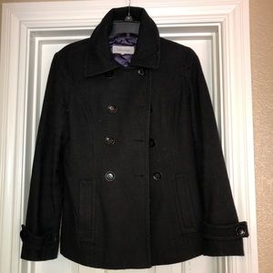 Calvin Klein Women’s Pea Coat Black/Satin Purple